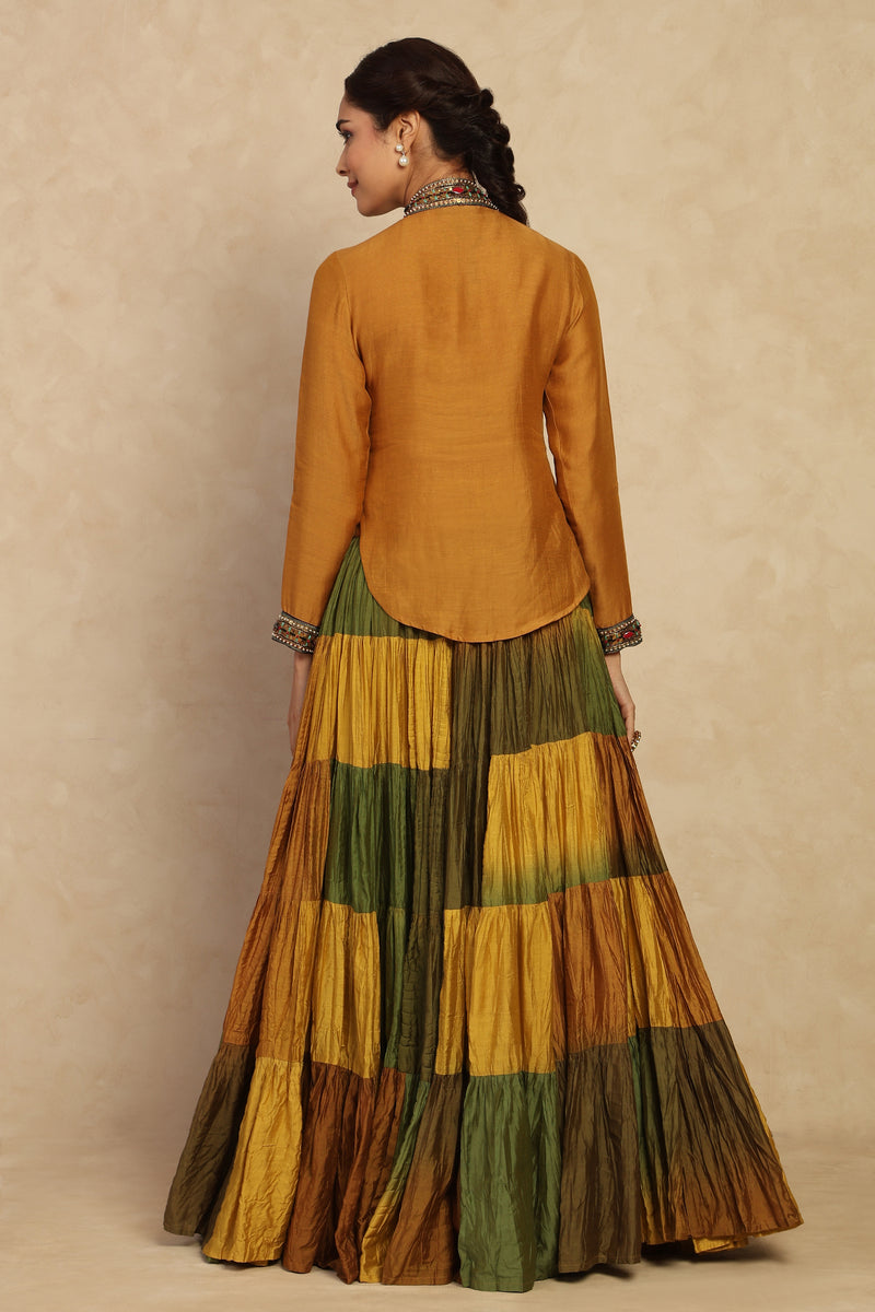 The 'Rang-Utsav' Silk Lehenga Set