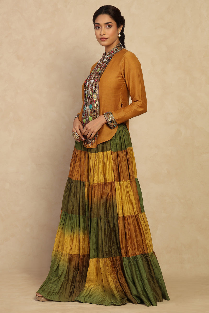 The 'Rang-Utsav' Silk Lehenga Set