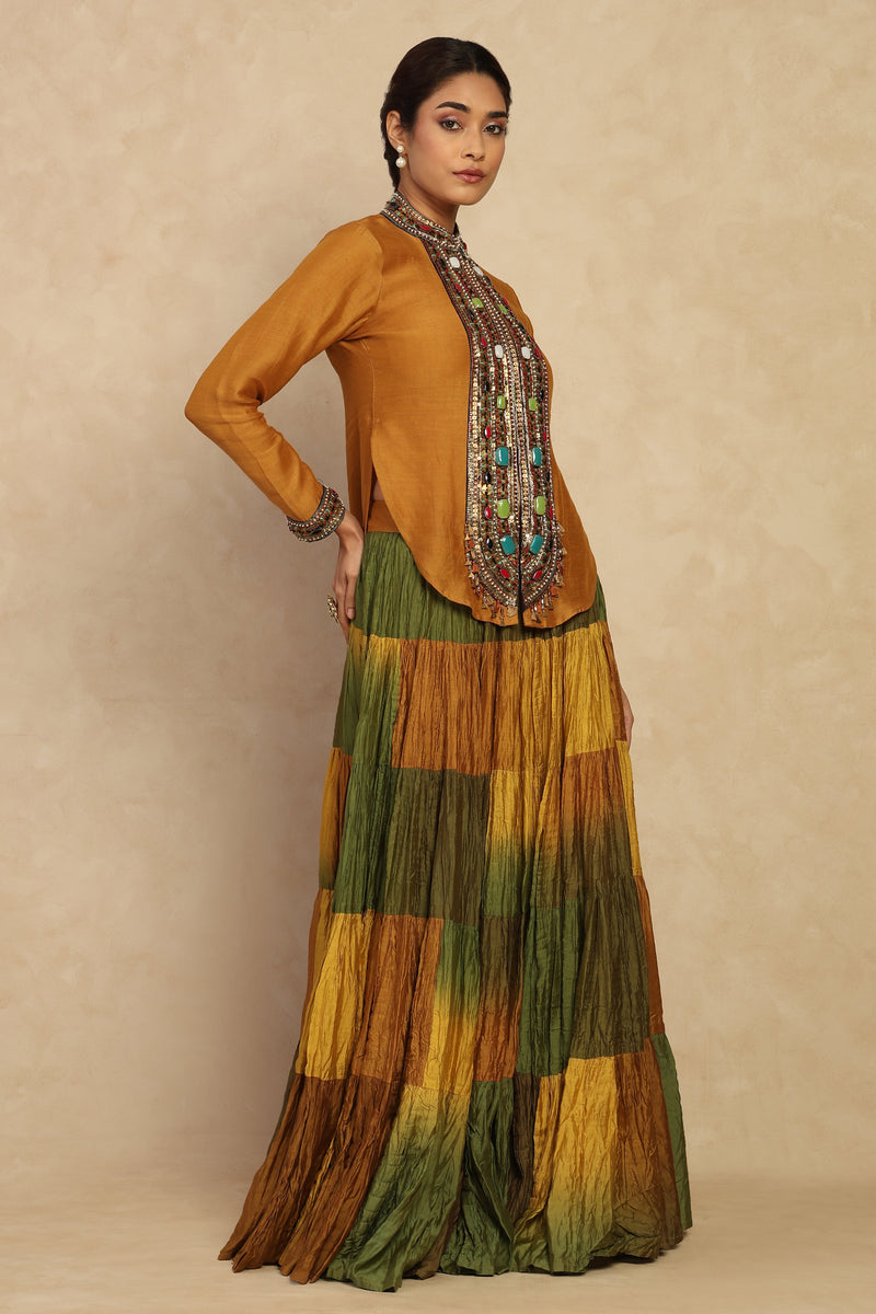The 'Rang-Utsav' Silk Lehenga Set