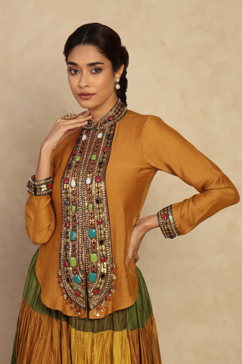 The 'Rang-Utsav' Silk Lehenga Set