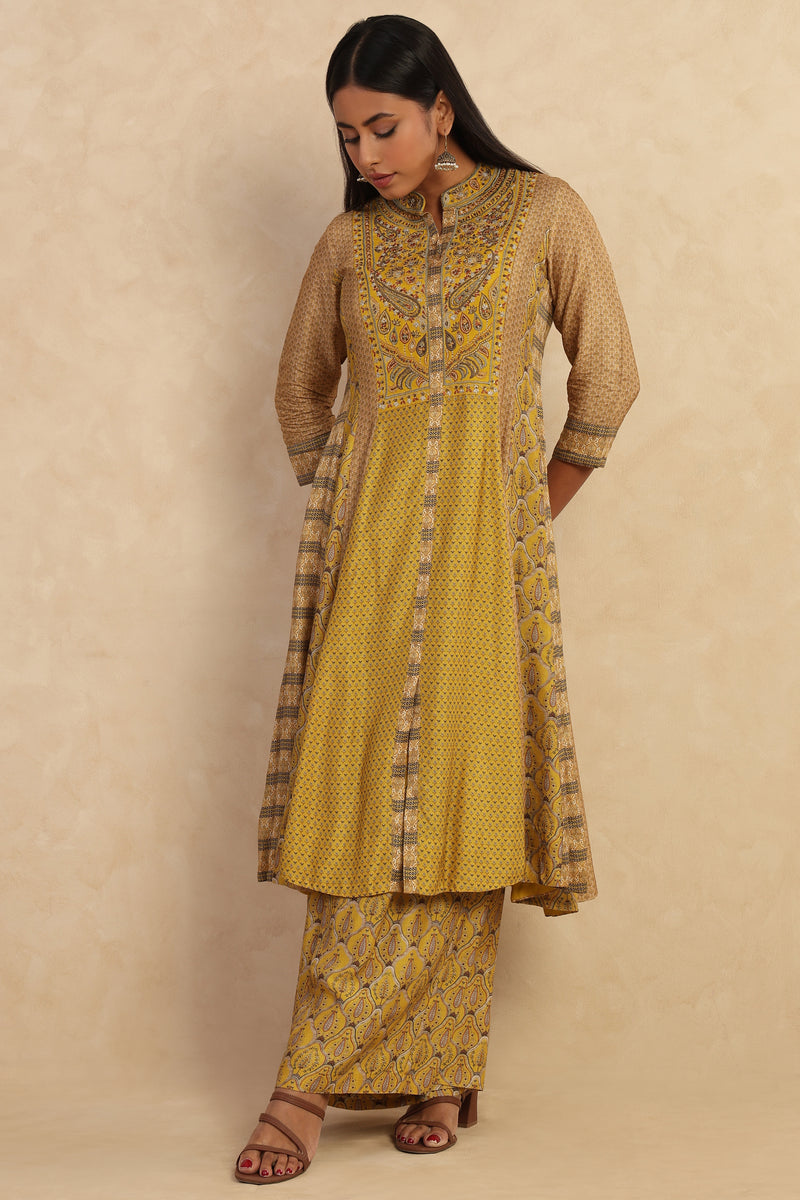 The 'Sarso' Anarkali-Palazzo Set