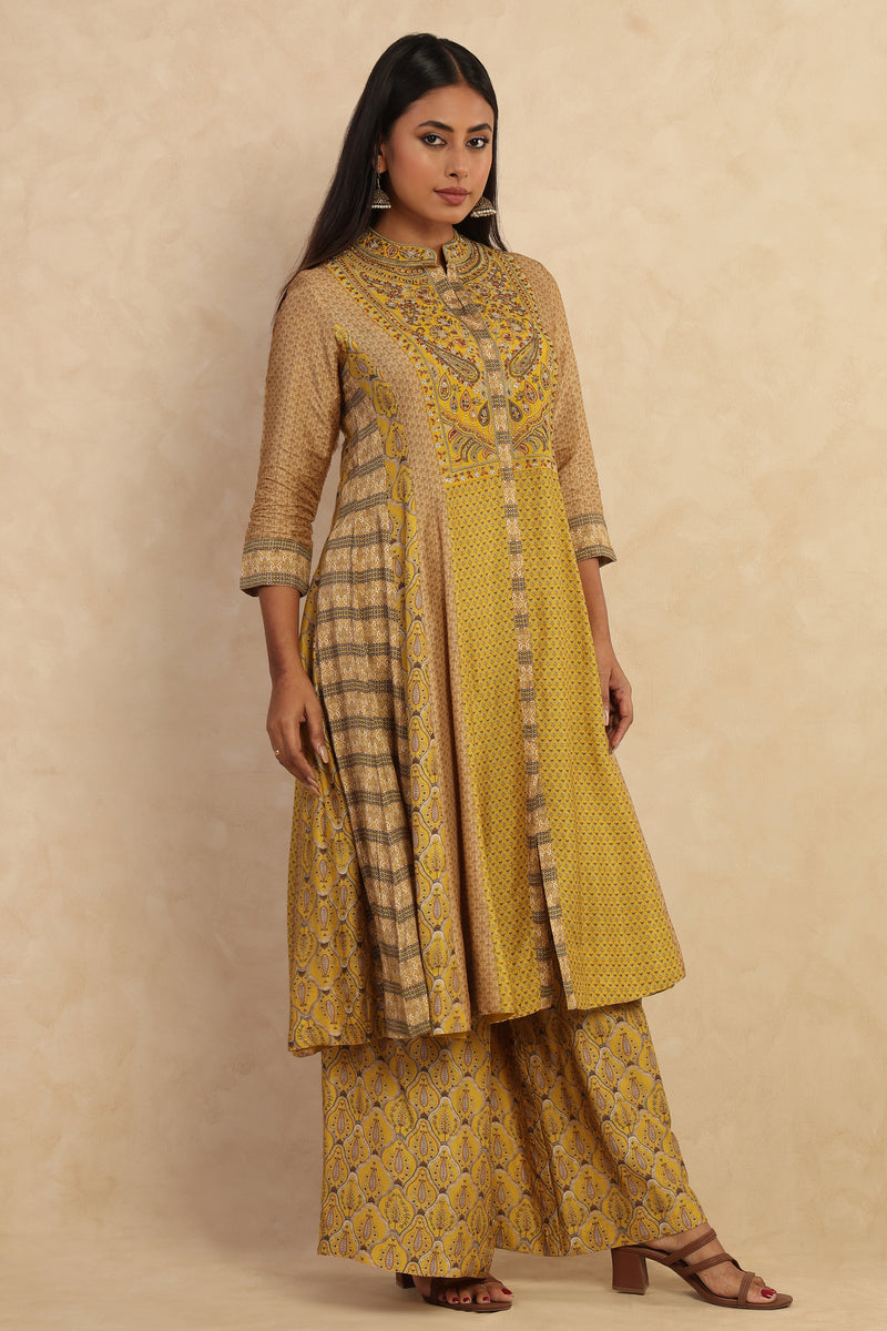 The 'Sarso' Anarkali-Palazzo Set